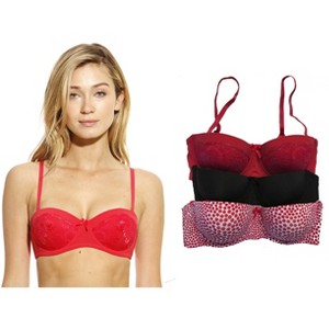 Just Intimates Bras for Women - Solid / Print / Lace (Pack of 3) - 1 of 3