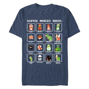 Men's Nintendo 8-Bit Characters T-Shirt - 1 of 4