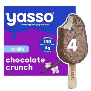 Yasso Frozen Greek Yogurt Indulgent Vanilla Chocolate Crunch - 4ct - 1 of 4