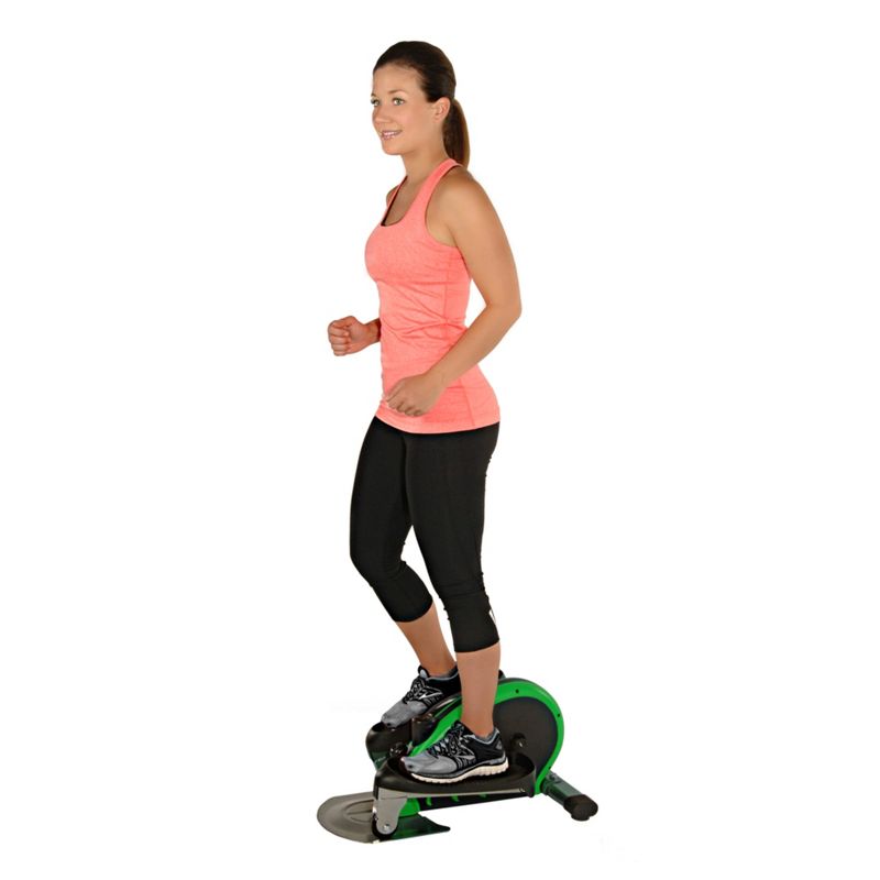 Stamina Inmotion E1000 Compact Lower Body Cardio Workout Strider Elliptical Machine with Exercise Display Tracker and Fitness App, Green, 5 of 7