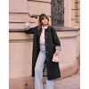 Imily Bela Elegant Womens Long Oversized Trench Coat Women Windproof Long Coat - 4 of 4