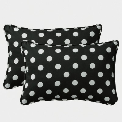 Polka Dot 2pc Outdoor Throw Pillows - Pillow Perfect