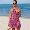 Women's Alluring Beach Halter Dress with Abstract Print - Cupshe - 4 of 4