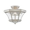 Livex Lighting Monterey 3 - Light Flush Mount in  Brushed Nickel - 4 of 4
