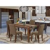 HomeStock 5-Pc Mahogany Finish Solid Wood Top-Rectangular Dining Room Set-Seats 4 - 2 of 4