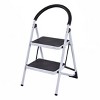 Costway 2 Step Ladder Folding Stool Heavy Duty 330Lbs Capacity Industrial Lightweight - 2 of 4