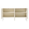 Storage Cabinet With Sideboard Featuring Curved Bottom Doors, Accent Cabinet With Arched Groove Design, Modern Cabinet With 4 Doors-Cuddlewood - 3 of 4