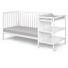 FURNIinspire Cribs Convertible Crib Baby Crib Baby Bed, Toddler Crib Changer Combo, 3 In 1 Crib Nursery Cribs For Bedroom, White, 71.5"*29.75"*35" - 2 of 4