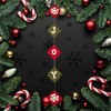 Tag 39.5 Inch Joy Hanging Decor Snowflakes  Felt Decorative Wall Garlands - 2 of 3