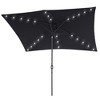 Sonkuki 10x6.5 ft LED Rectangular Patio Market Umbrella w/Tilt Adjustment - 2 of 4