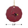 St. John Fisher College Primary Logo Porcelain Scalloped Holiday Christmas Tree Ornament  2.8" (7.1 cm) - 3 of 4