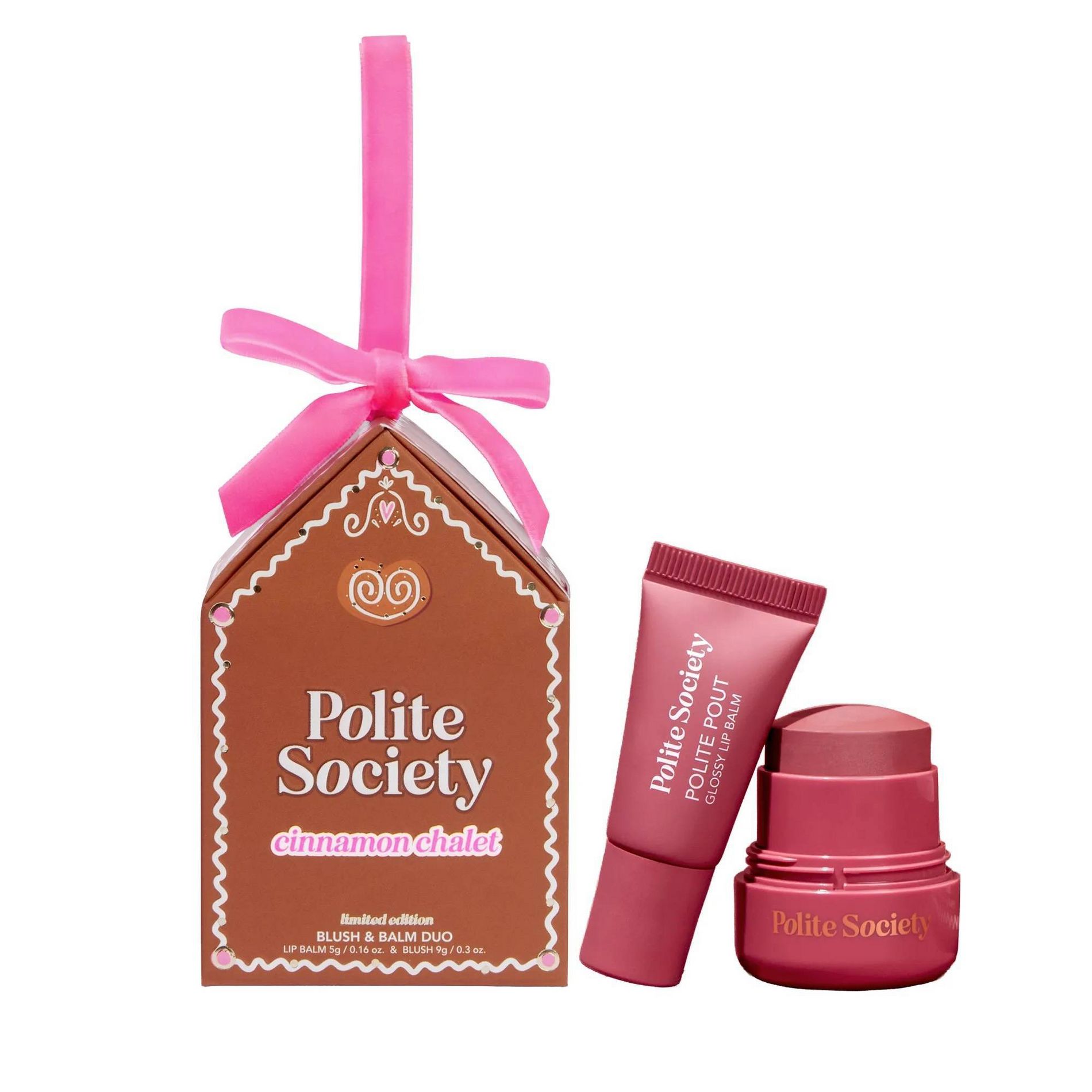 Polite Society Cinnamon Chalet Limited Edition Blush & Balm Duo - 0.49oz - Ulta Beauty
