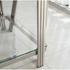 20" Square Steel End Coffee Table with Double Glass Layers - 4 of 4