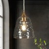 LNC Dolohovstrout  Modern Cylinder  Pendant Lights, Polished Gold with Textured  Glass,1/3/5Light,5.9in/13/5in/13.8in/28.5in - 2 of 4