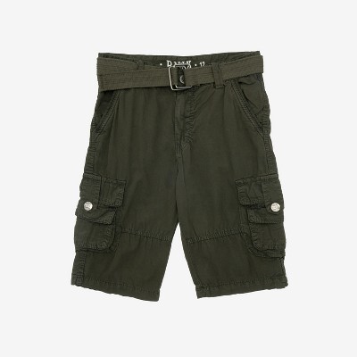 RAW X Boy's Belted Twill Cargo Shorts