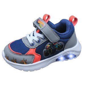 Hot Wheels Monster Trucks Toddler Boys' Light-Up Sneakers - 1 of 4