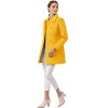 INSPIRE CHIC Women's Christmas Peter Pan Collar Double Breasted Long Trench Winter Pea Coat - 3 of 4