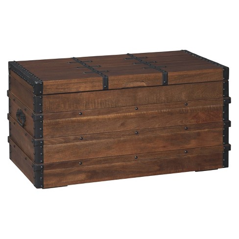 Wood Storage Trunk Coffee Table - Foter