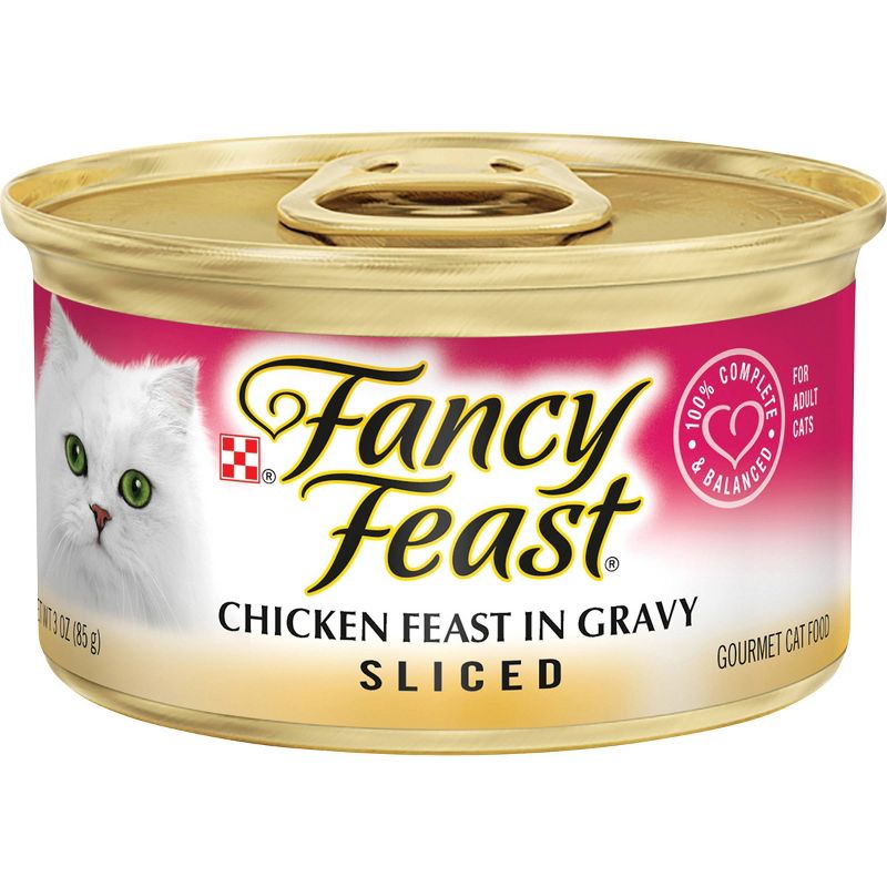 Purina Fancy Feast Sliced in Gravy Wet Cat Food - 3oz, 1 of 5
