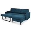 74.8" Convertible L-Shaped Sectional Sofa Bed with Storage Chaise - 2 of 4