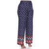 Plus Size Paisley Print Palazzo Pants - White Mark - 3 of 4