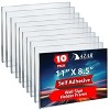 Azar Displays Self Adhesive Clear Acrylic Wall Sign Holder Frame 11" W x 8.5" H- Landscape/Horizontal, 10-Pack - 2 of 4