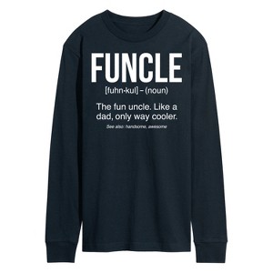 Men's - Instant Message - Funcle Defintion Long Sleeve Graphic T-Shirt - 1 of 4