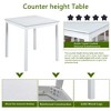 Kumasinova 5-Piece Counter Height Dining Set, Wooden Kitchen Table with Acrylic Crystal Trim & 4 Upholstered Chairs, Table Set, Dining Chairs Set - 2 of 4