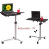 Karl Home 29 inch H x 25 inch W Laptop Cart with Wheels - 4 of 4