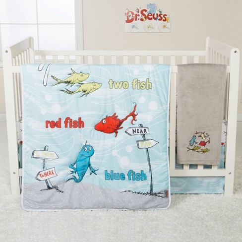 Dr Seuss One Fish Two Fish 4 Piece Crib Bedding Set Target