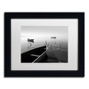 Trademark Fine Art -Moises Levy 'Herons and 3 Boats' Matted Framed Art - 2 of 4