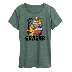 Women's - Garfield - Cancer Domestic Joys Well-Stocked Fridge Short Sleeve Graphic T-Shirt - 1 of 4