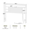 Besiost Headboards with Power Outlets and Storage Space - 3 of 4