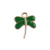 John Bead Sweet & Petite Small Simple Cute Charms Craft Embellishments Dragonfly 13x16mm Green 10 Pieces - 2 of 4