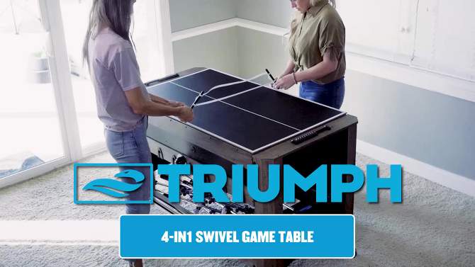 Triumph 56&#34; 4-In-1 Swivel Table, 2 of 19, play video