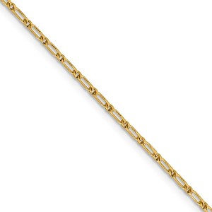 Black Bow Jewelry 1.6mm 14k Yellow Gold Diamond Cut Fancy Franco Chain Necklace - 1 of 4