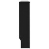 vidaXL Radiator Cover Black 59.8"x7.5"x32.1" MDF - 4 of 4