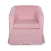 CAVINAS 27.36" Wide Accent Chair, 360-degree Swivel Chair, Velvet Wingback Chair, Living Room Chair Bedroom Chair Home Chair - 4 of 4