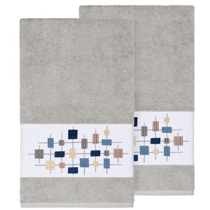 Linum Home Textiles 100% Turkish Cotton KHLOE Embellished Towel Set - 1 of 2