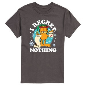 Men's - Garfield - I Regret Nothing Naughty List Christmas Short Sleeve Graphic T-Shirt - 1 of 4