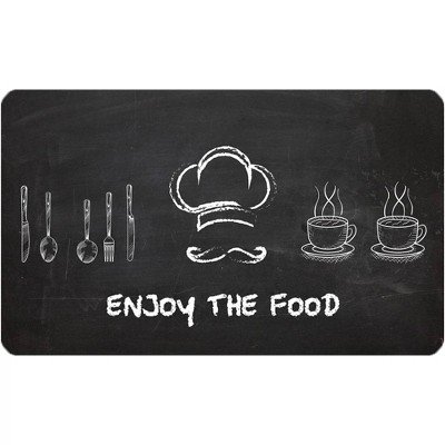 18" x 30" Enjoy The Food Kitchen Cushion Floor Mat - J&V Textiles