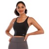 DOMETOUR Cross Back Athletic Yoga Sports Bra With Removable Chest Cushion - 2 of 4