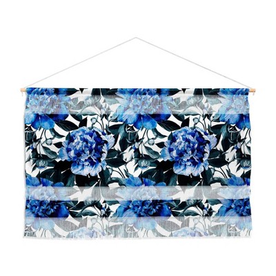 47" x 32" Marta Barragan Camarasa floral Wall Hanging Blue - Deny Designs