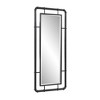 Howard Elliott Vanity and Wall Mirror with Metal Pipe Inspired Frame Matte Black - 2 of 4