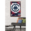 Trends International NBA Los Angeles Clippers - Maximalist Logo 24 Framed Wall Poster Prints - 2 of 4