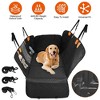 iMountek "Waterproof Dog Car Seat Cover for Back Seat – Non-Slip, Scratchproof Hammock with Side Flap & Mesh Window" Black - 2 of 3