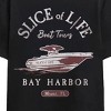 Dexter Slice Of Life Boat Tours Adult Black Crew Neck Short Sleeve T-shirt - 2 of 3