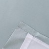 Ellis Curtain Luna Faux-Silk Rod Pocket/Back Tab Tailored Pairs - Blue - 4 of 4