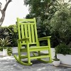 Hyleory HDPE Modern Resin Outdoor Rocking Chair, Patio Adirondack Chair for All Seasons - 2 of 4