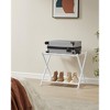 SONGMICS Luggage Rack with Fabric Storage Shelf Suitcasa Stand for Guest Room Bedroom Folding - 4 of 4